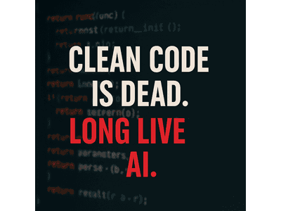 Featured image for Clean-Code is Dead. Long Live AI!