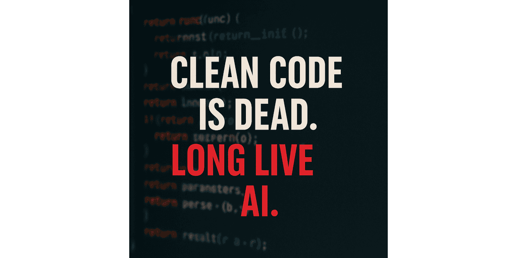 Featured image for Clean-Code is Dead. Long Live AI!