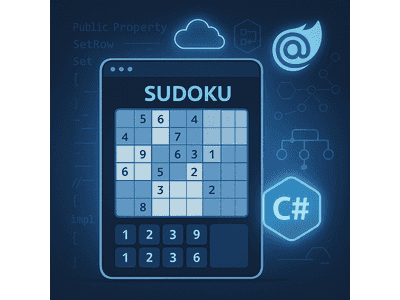 Featured image for I Made a Sudoku Game in Blazor — Here’s Why That Was Fun (and a Bit Nerdy)