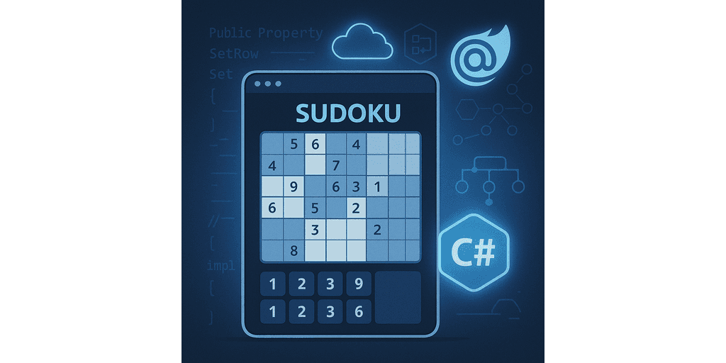 Featured image for I Made a Sudoku Game in Blazor — Here’s Why That Was Fun (and a Bit Nerdy)